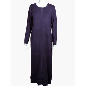 Vintage Linea by Louis DellOlio Womens S Purple Maxi Dress Long QVC New
